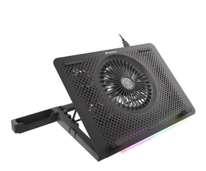 Podkładka chłodząca pod laptopy GENESIS OXID 450 RGB 15.6" Z WENTYLATOREM, PODŚWIETLENIE, 2 USB